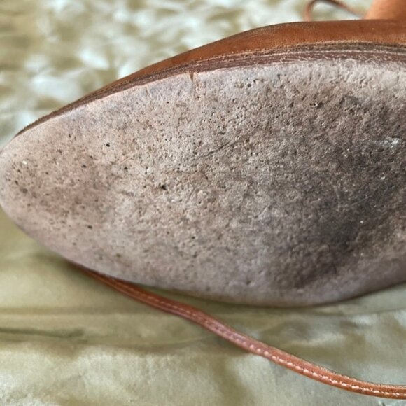 Chocolat Blu Leather Brown Boho Ankle Booties Size 38 7.5 - Picture 11 of 14